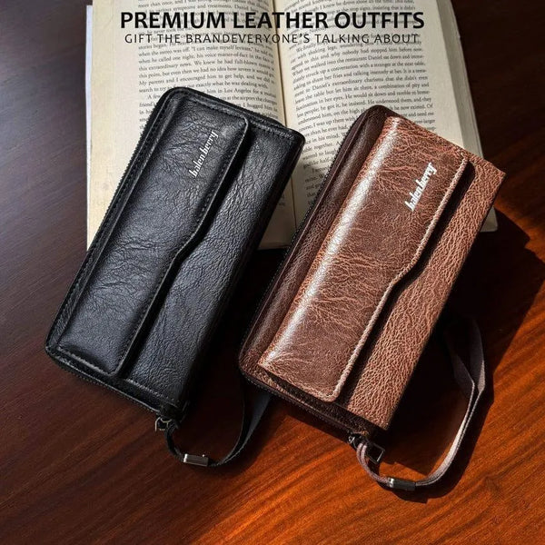 Premium Long Leather Wallet For Men