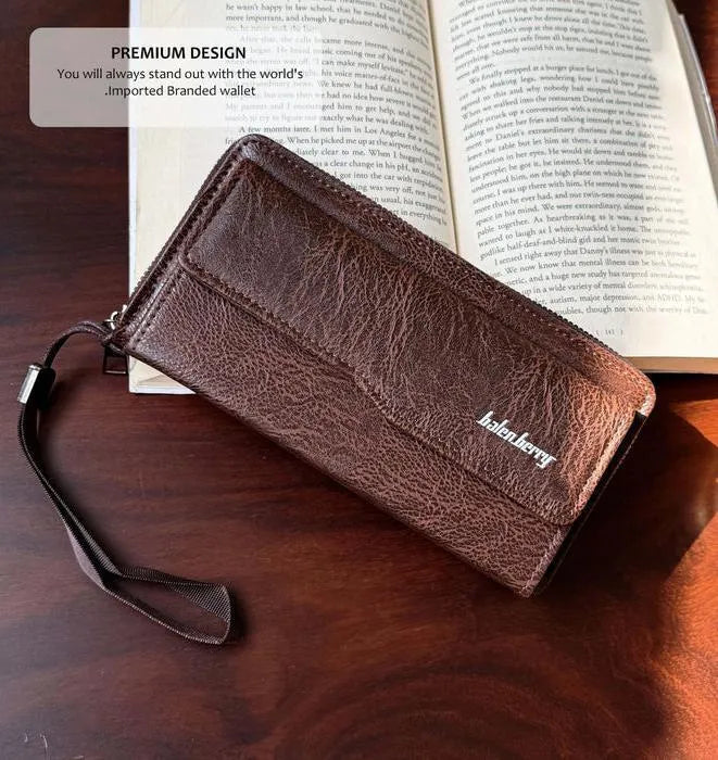 Premium Long Leather Wallet For Men