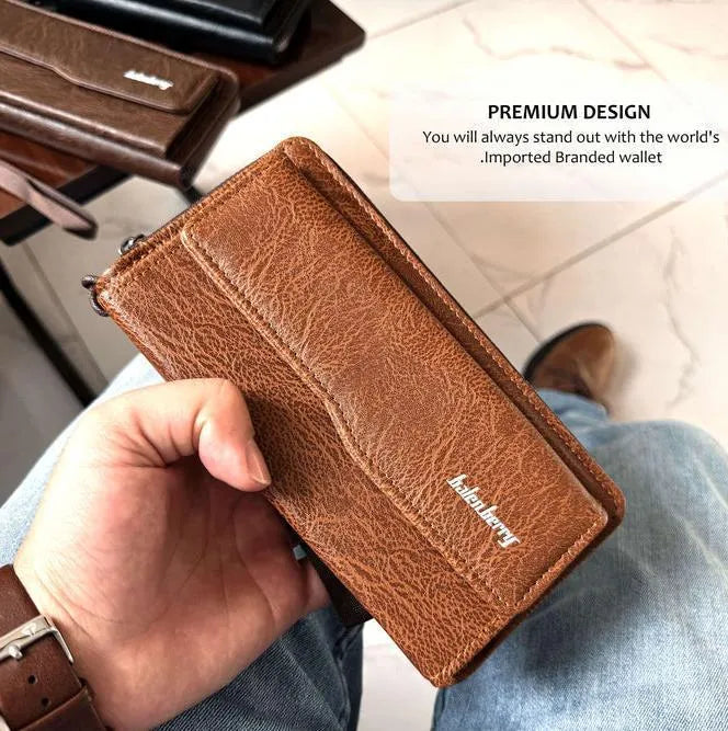 Premium Long Leather Wallet For Men