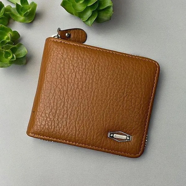 Leather Wallet With zipper Closer