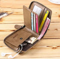Leather Wallet With zipper Closer