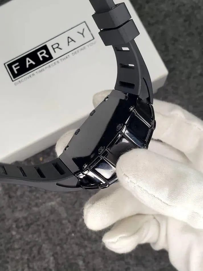 Black Skeleton Choronograph watch