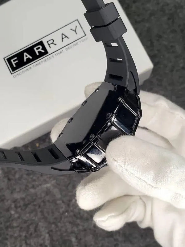 Black Skeleton Choronograph watch