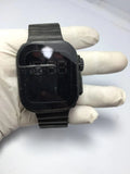 Digital Watch Black Rubber Strap