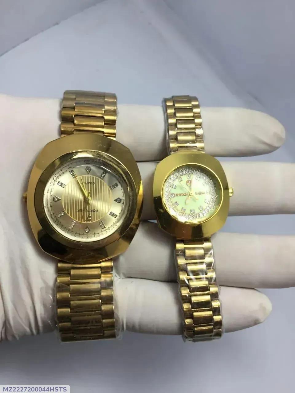 Couple Watch Gold Plated Rose Gold 2-pcs