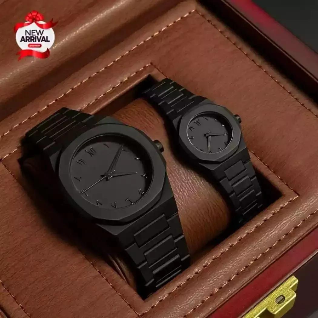 Couple Watch Black Aura 2-pcs
