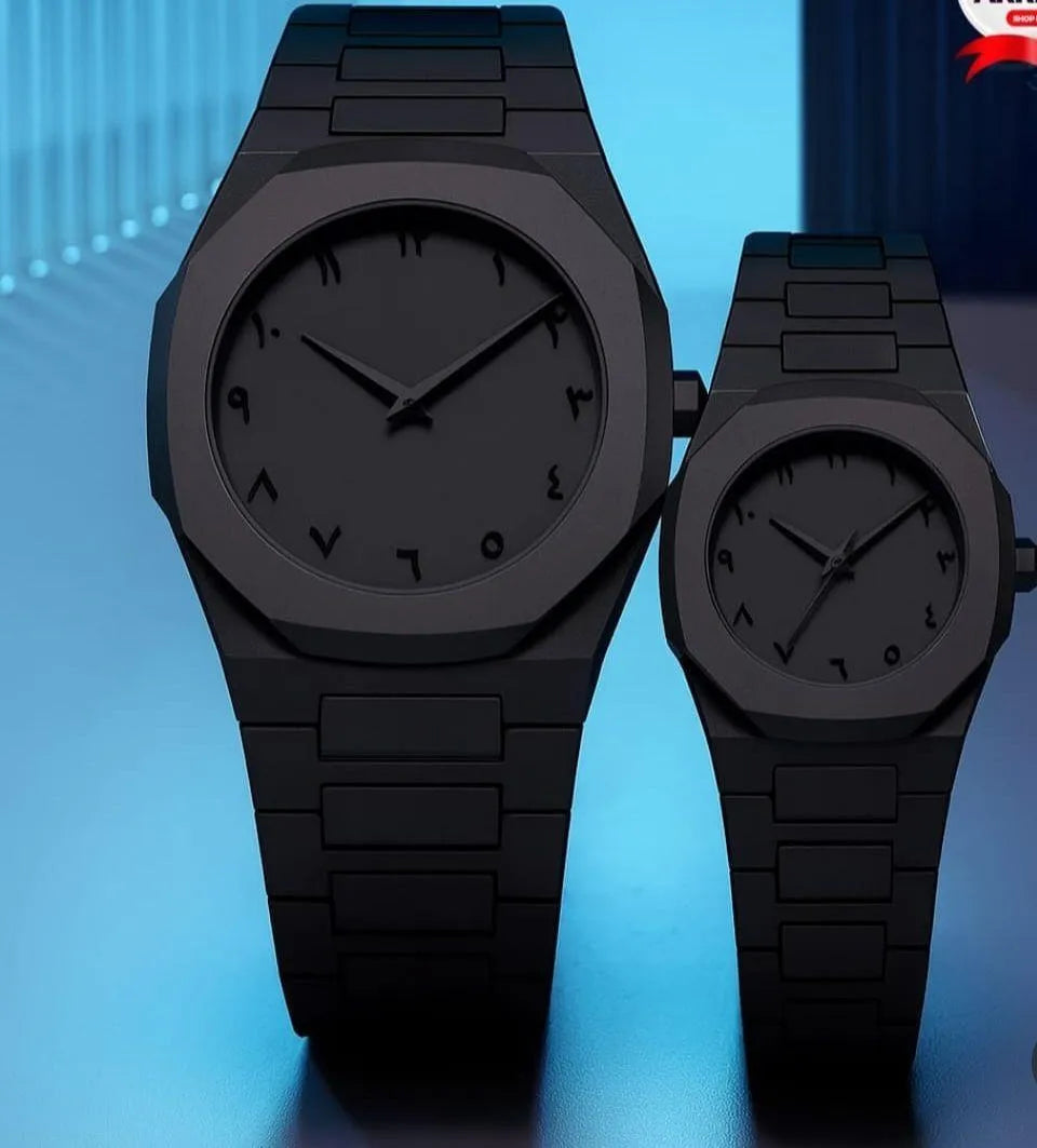 Couple Watch Black Aura 2-pcs