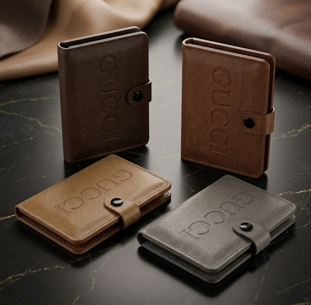 WAGLOK Slim Tuck Lock Wallet with ID Window & Cash Pocket